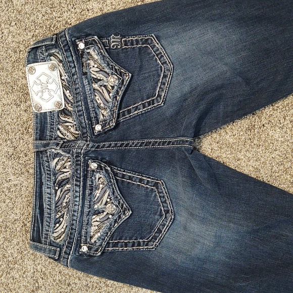 Miss Me Women's Boot Cut Jeans Size 29W/32L - Picture 3 of 8